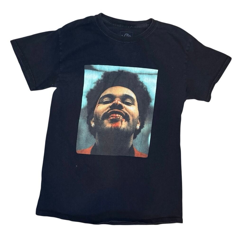 The Weeknd After Hours Graphic Tee 🖤 Black Music Merch Style 🤍 Size S